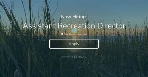 Assistant Recreation Manager .
